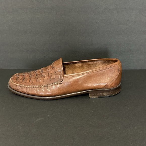 ALFANI LEATHER BASKET WEAVE LOAFERS SIZE 10.5 - Picture 5 of 16